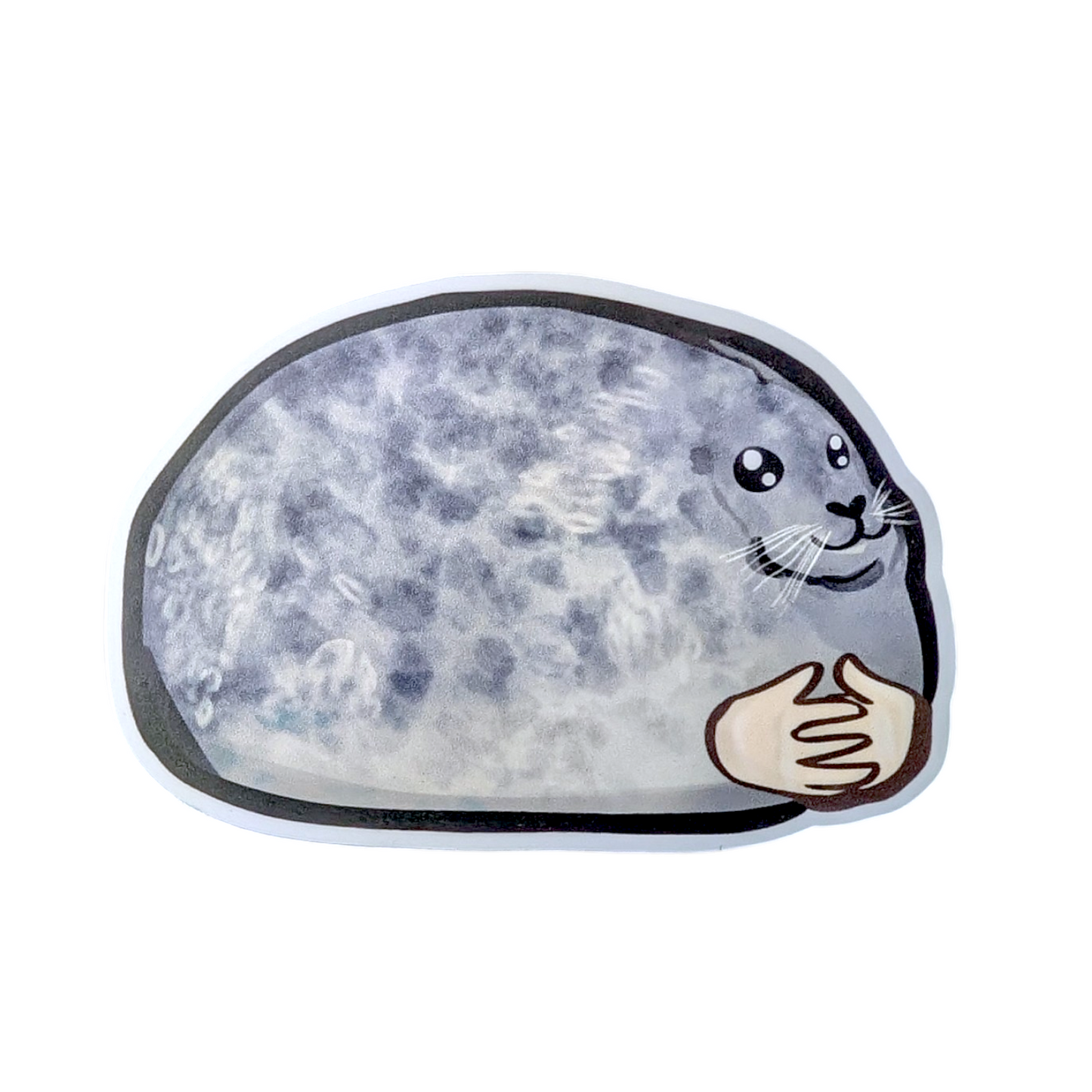 Yuki Ringed Seal with Hands Folded Meme Sticker