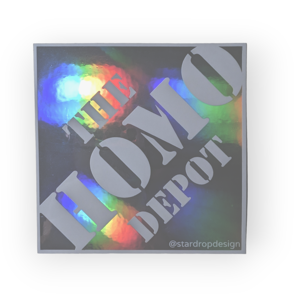 The Homo Depot Bumper Sticker