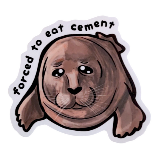 Niko "Forced To Eat Cement" Baikal Seal Sticker